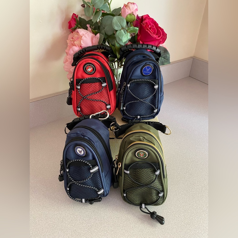 Military Mini Day Pack Wristlet w/Cross Body Strap